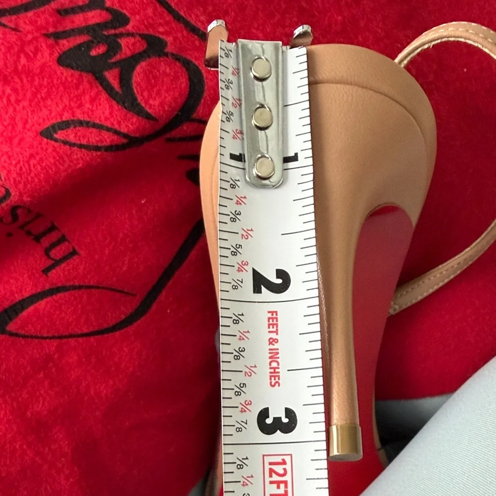 Christian Louboutin Nude Slingback Heels - Picture 4 of 6